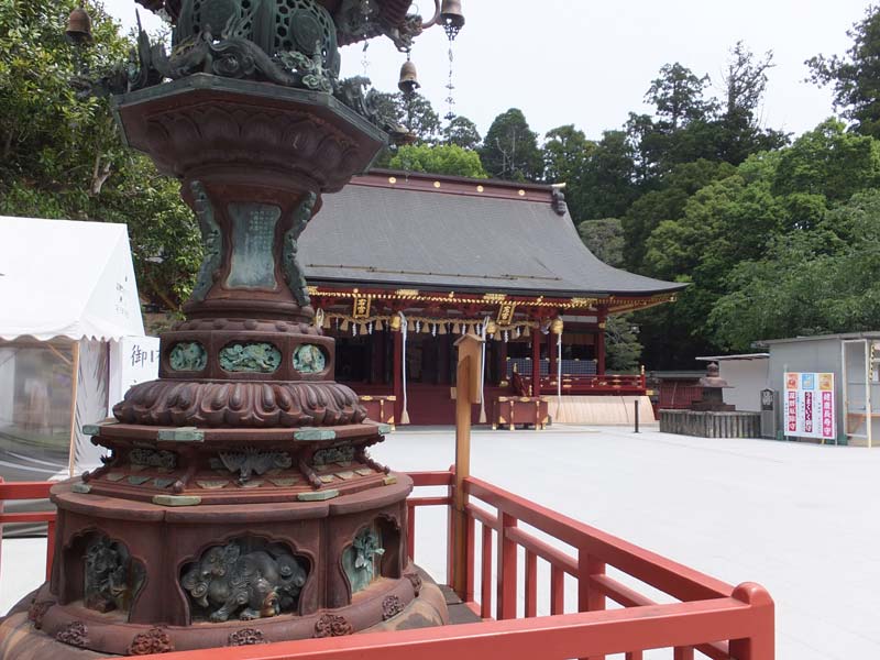 鹽竈神社 左宮と右宮 銅鐡合製燈籠